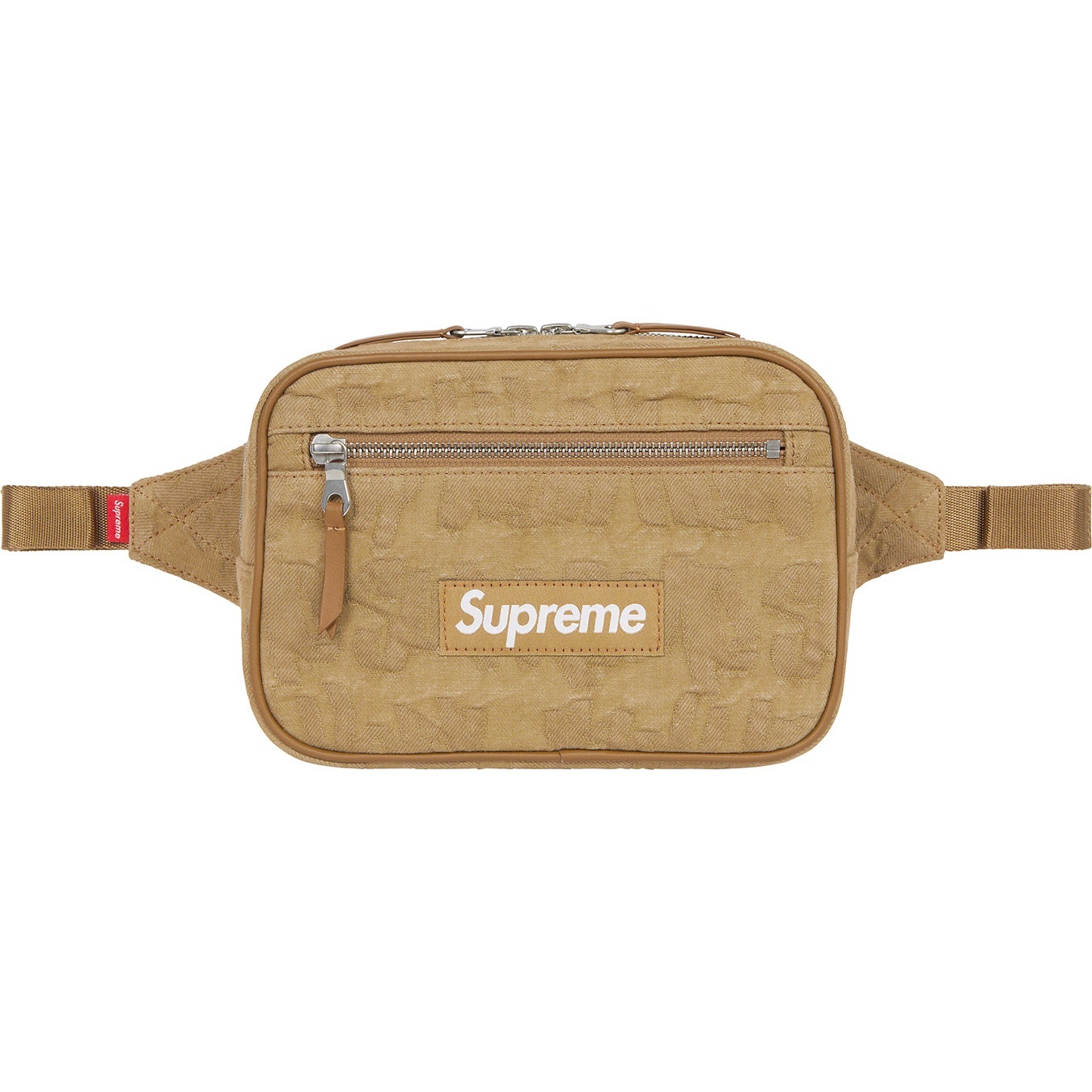 Fat Tip Jacquard Denim Waist Bag view 5